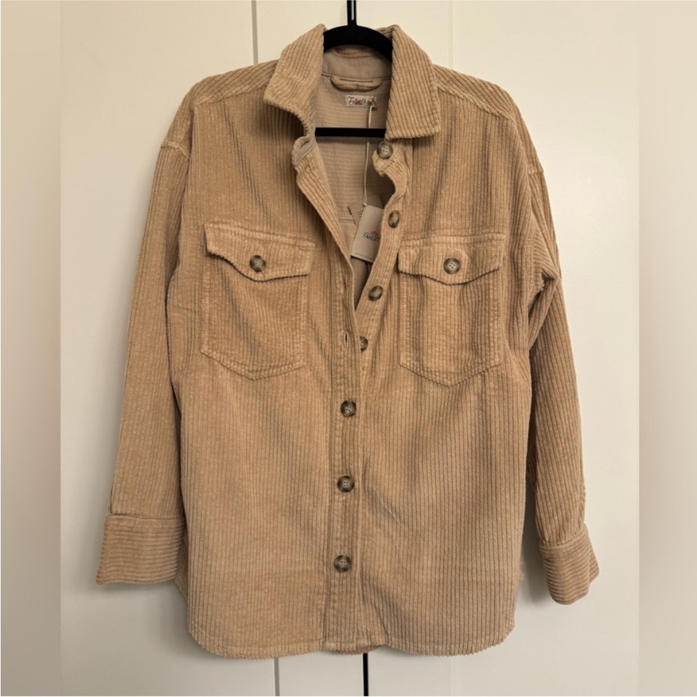Faherty Tan Corduroy Jacket